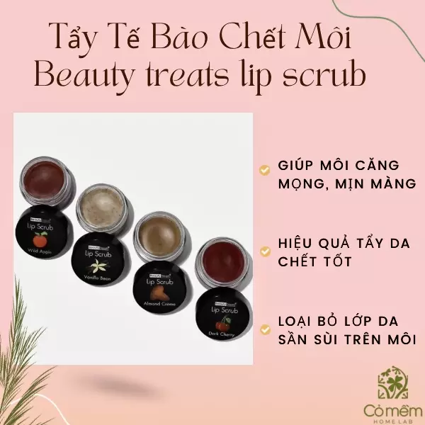 tẩy tế bào chết cho môi