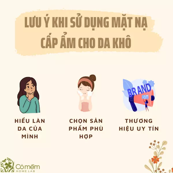 Lưu ý khi sử dụng mặt nạ cấp ẩm cho da khô