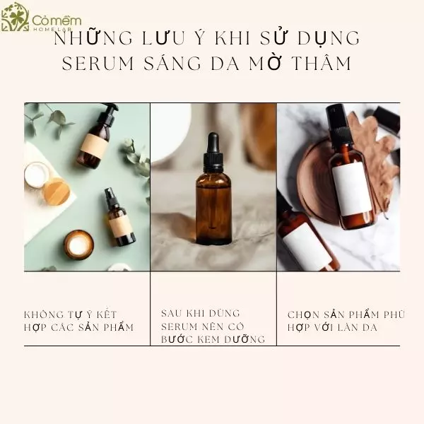 Lưu ý quan trọng khi sử dụng serum mờ thâm