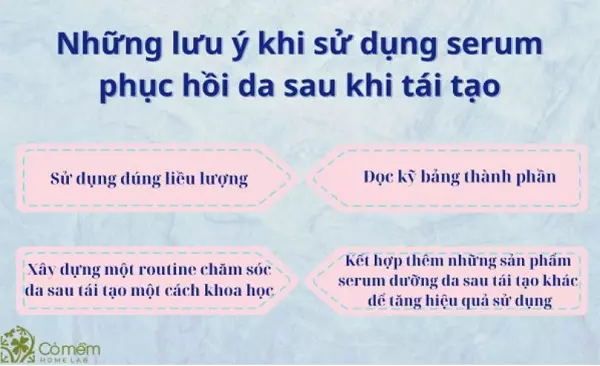 serum phục hồi da sau khi tái tạo