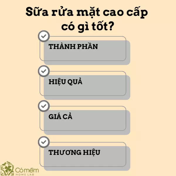 Sữa rửa mặt cao cấp có tốt không?