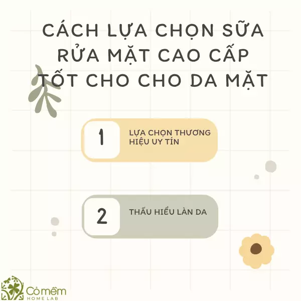 Cách lựa chọn sữa rửa mặt cao cấp phù hợp cho da mặt 