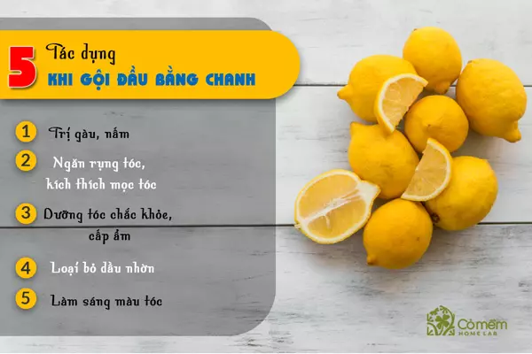 cách trị gàu bằng chanh