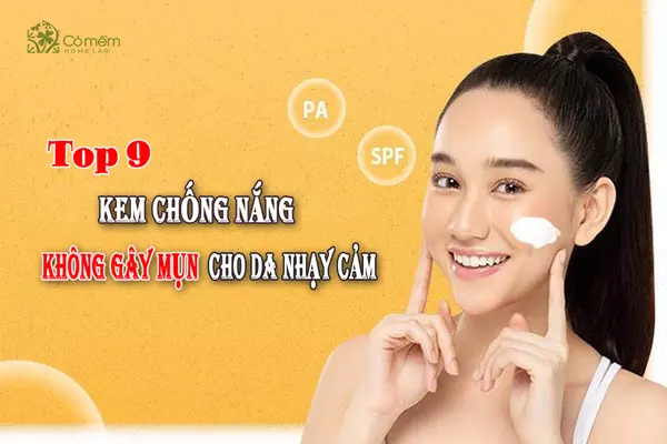 kem chống nắng không gây mụn