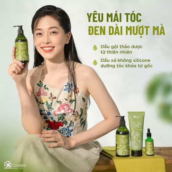 bộ dầu gội tóc mây thiên nhiên