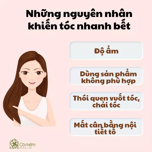 cách trị tóc bết