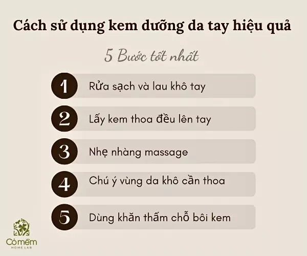 các loại kem dưỡng da tay tốt