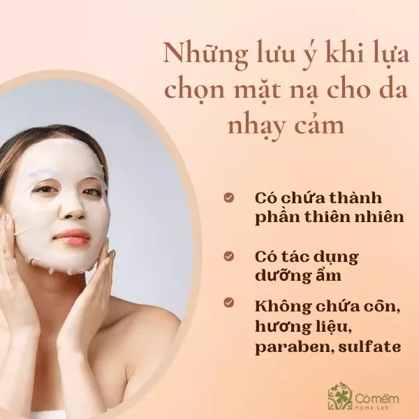 mặt nạ cho da khô nhạy cảm