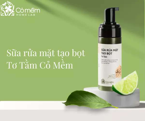 Sữa rửa mặt tạo bọt Tơ Tằm cho làn da mềm mịn sau khi dùng