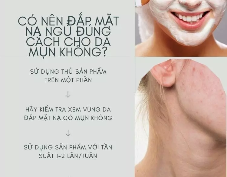 Dùng mặt nạ đúng cách cho da mụn