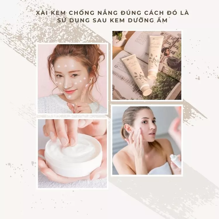 Dùng kem dưỡng ẩm trước khi bôi kem chống nắng