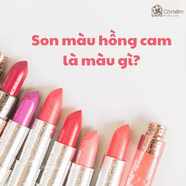 son màu hồng cam