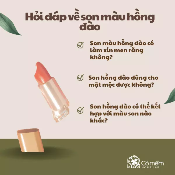 Hỏi đáp về son màu hồng đào