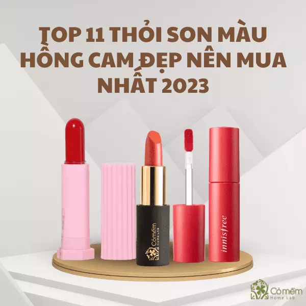 son môi màu hồng cam