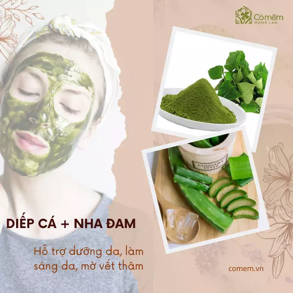 mặt nạ diếp cá trị mụn