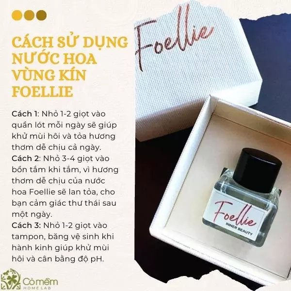 cách sử dụng nước hoa vùng kín foellie