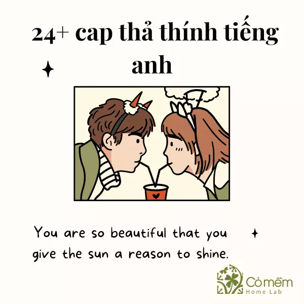 cap thả thính tiếng anh