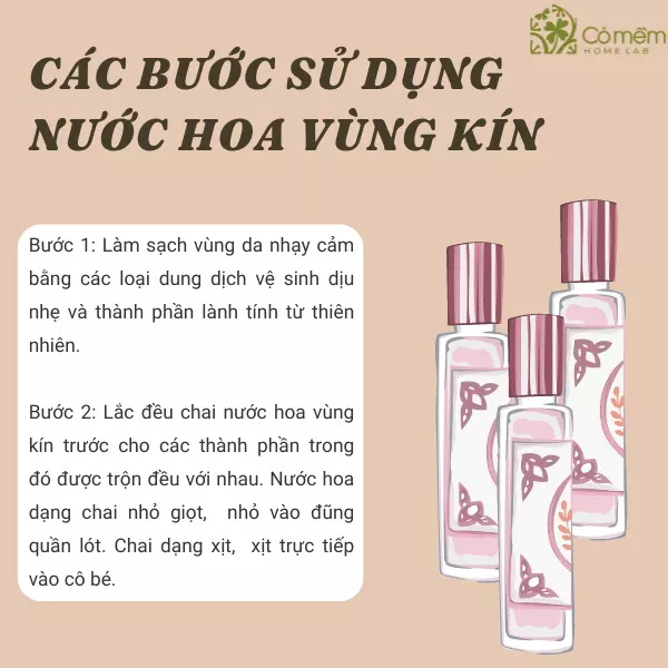 cách dùng nước hoa vùng kín