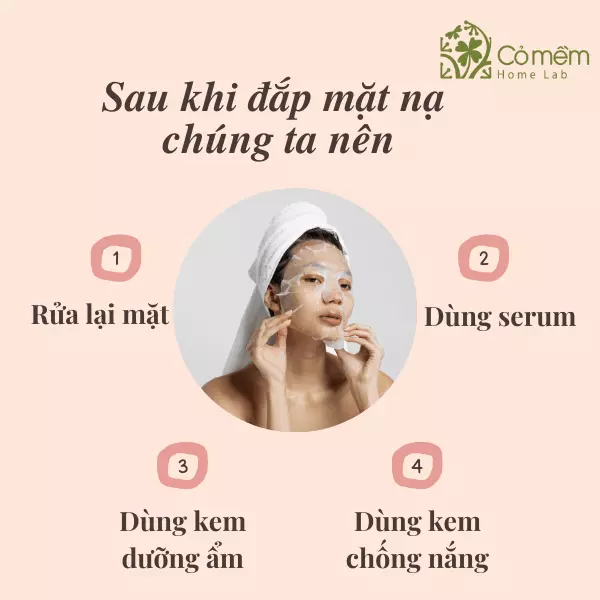 đắp mặt nạ xong có cần rửa mặt không