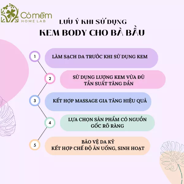 kem dưỡng ẩm body cho bà bầu