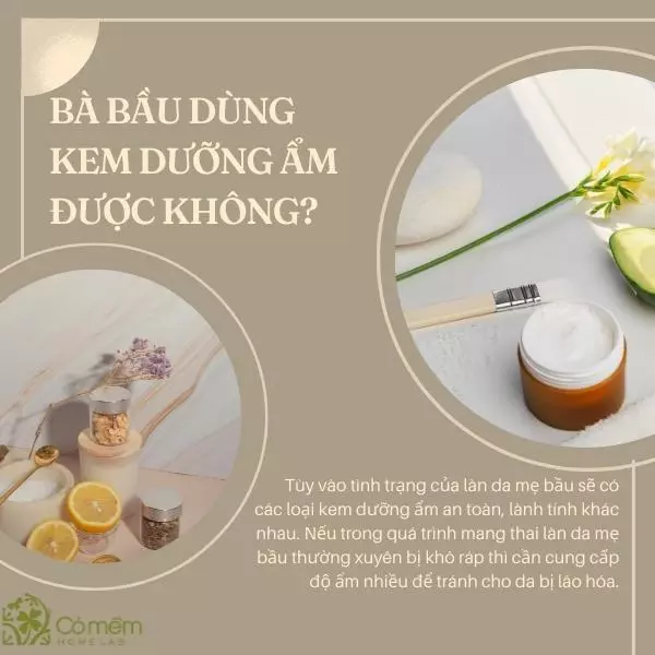 kem dưỡng ẩm cho bà bầu