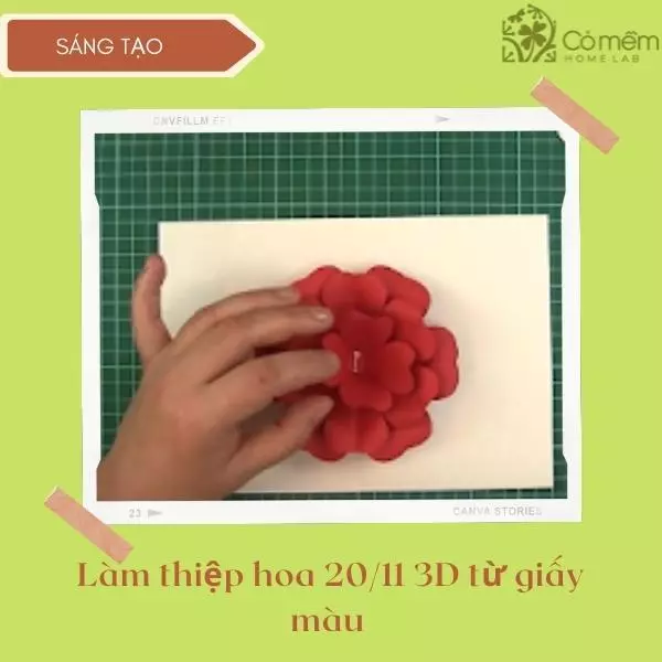 thiệp 20/11 làm bằng tay