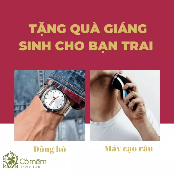 tặng quà giáng sinh cho bạn trai