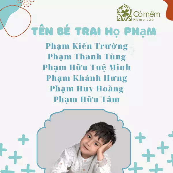 tên bé trai họ phạm