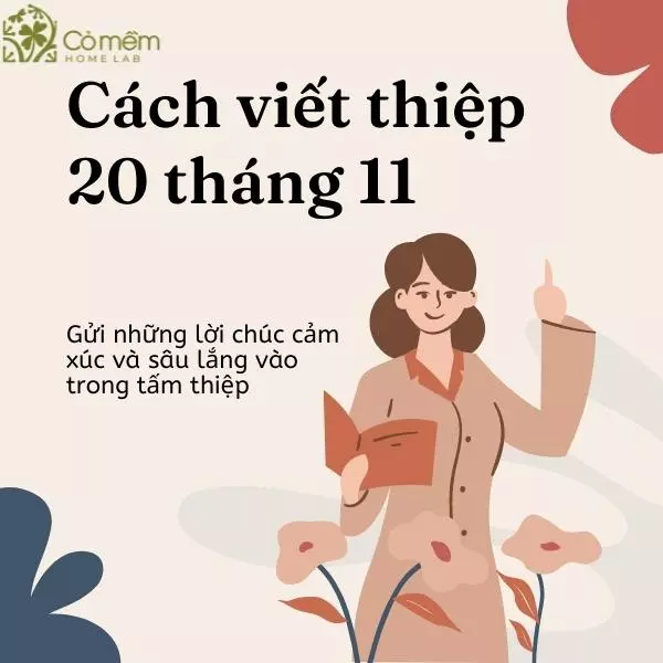 cách viết thiệp 20 tháng 11