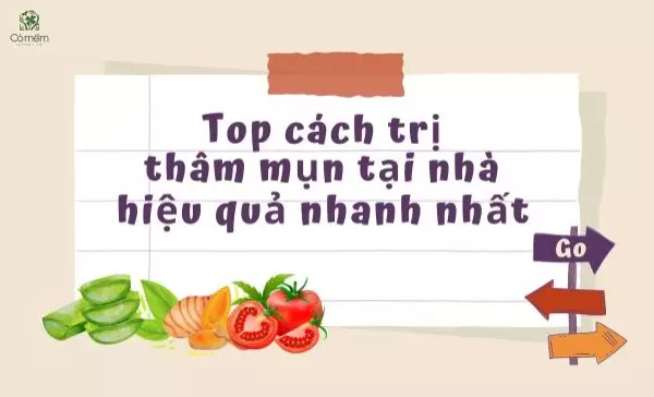 cách trị thâm mụn tại nhà