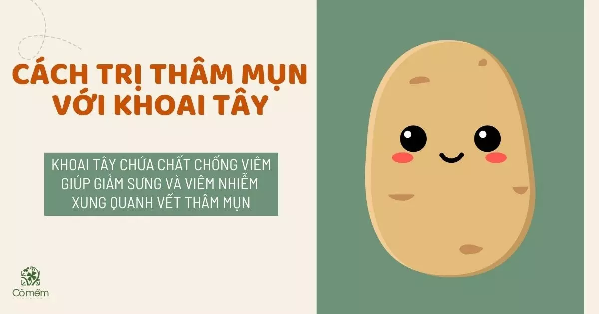 cách trị thâm mụn tại nhà