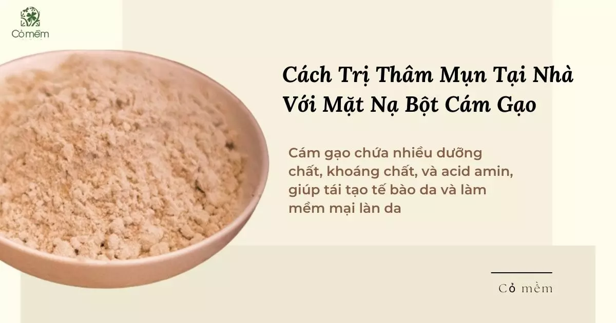 cách trị thâm mụn tại nhà