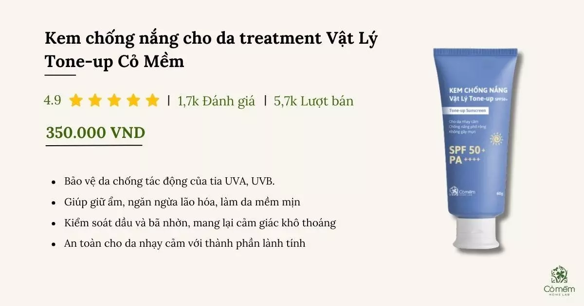 kem chống nắng cho da treatment