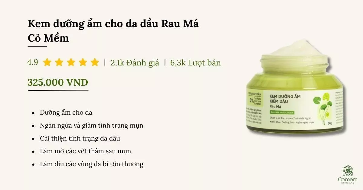 kem dưỡng ẩm cho da dầu