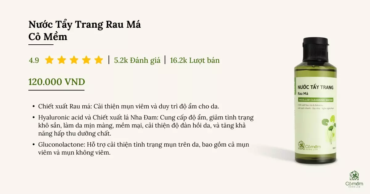 nước tẩy trang giá rẻ