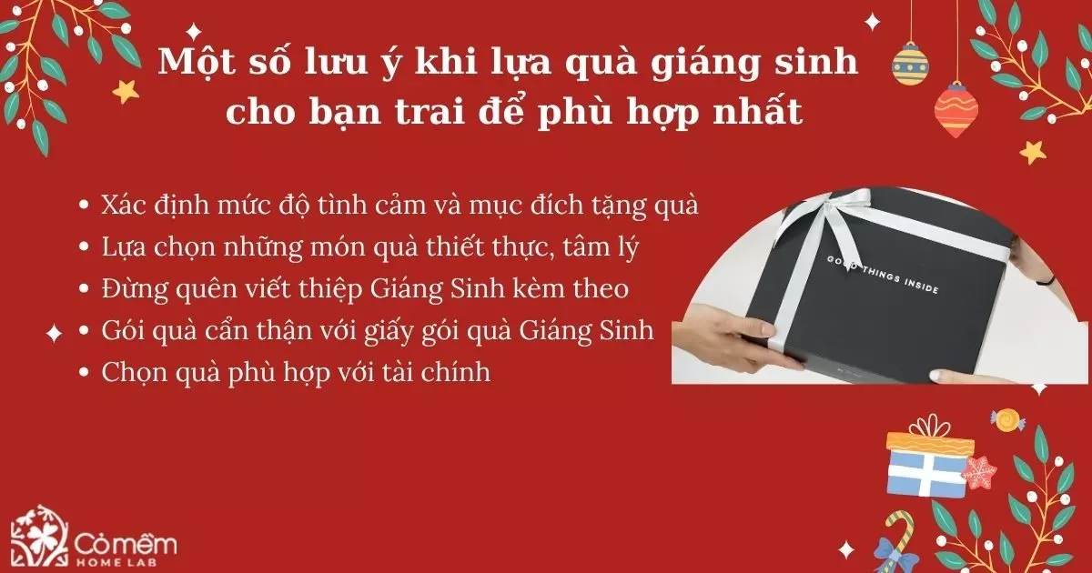 quà giáng sinh cho bạn trai