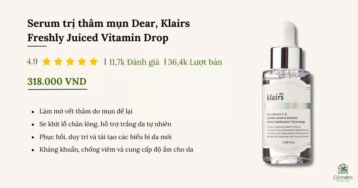 serum trị thâm mụn