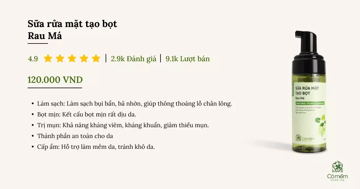 sữa rửa mặt trắng da cho nam