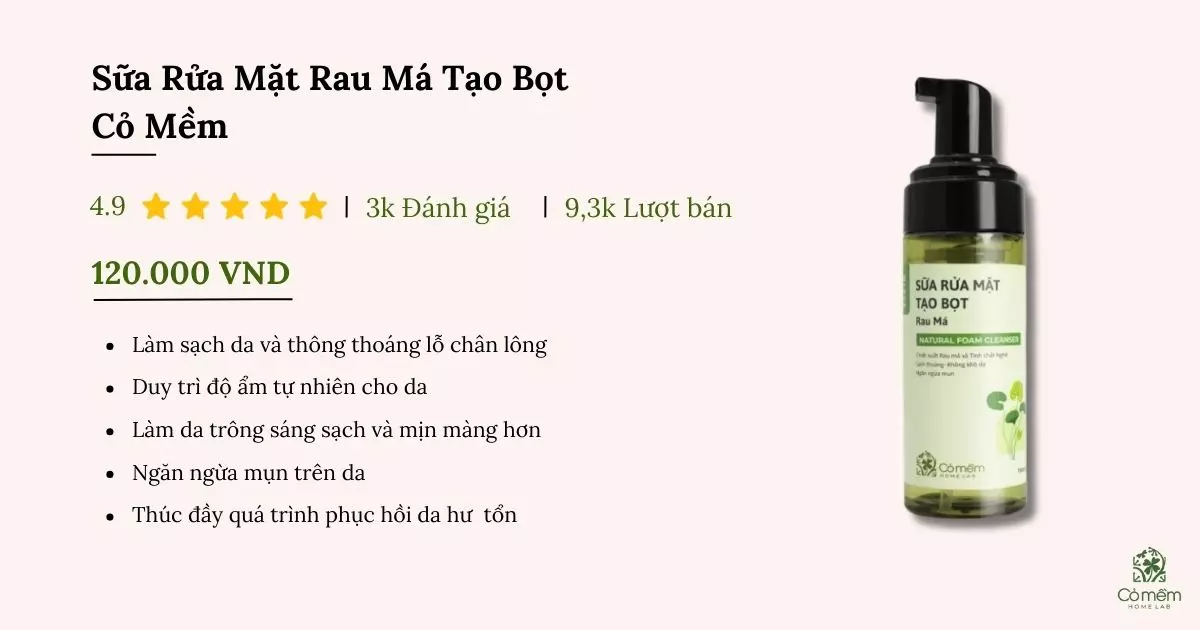 sữa rửa mặt trị mụn đầu đen