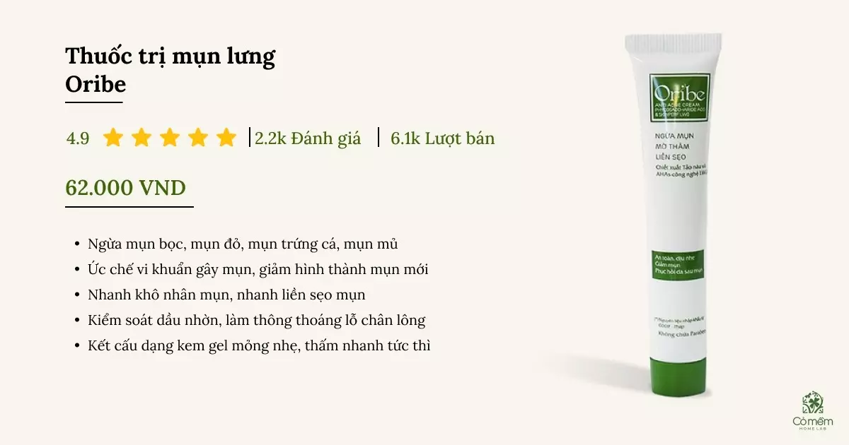 thuốc trị mụn lưng