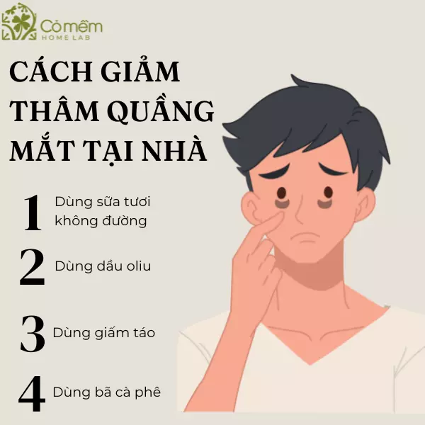 cách giảm thâm quầng mắt