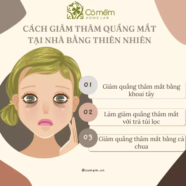 giảm quầng thâm mắt