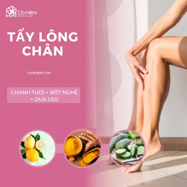 cách tẩy lông chân bằng chanh