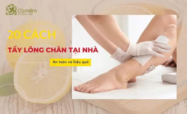 #20 Cách tẩy lông chân tại nhà bằng tự nhiên "99% 0 mọc lại"