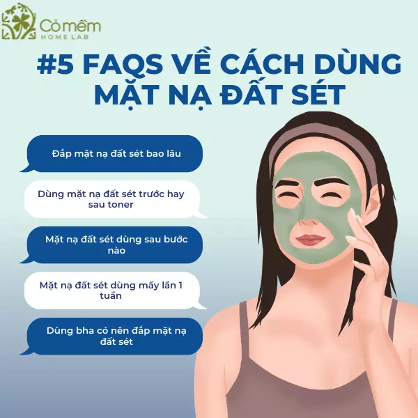 đắp mặt nạ đất sét mấy lần 1 tuần