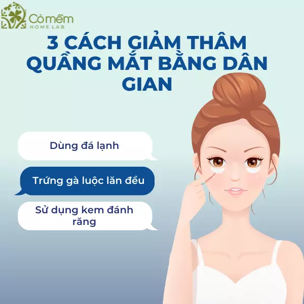  cách để giảm quầng thâm mắt