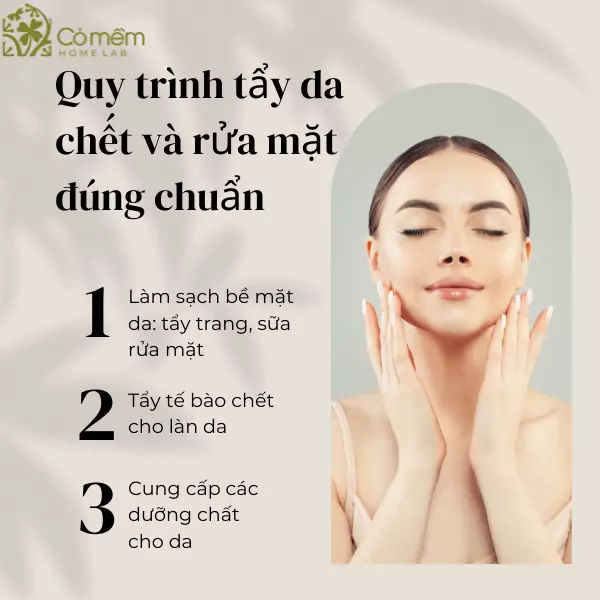 nên tẩy da chết trước hay rửa mặt trước