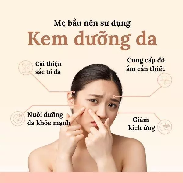 kem dưỡng ẩm da mặt dành cho bà bầu