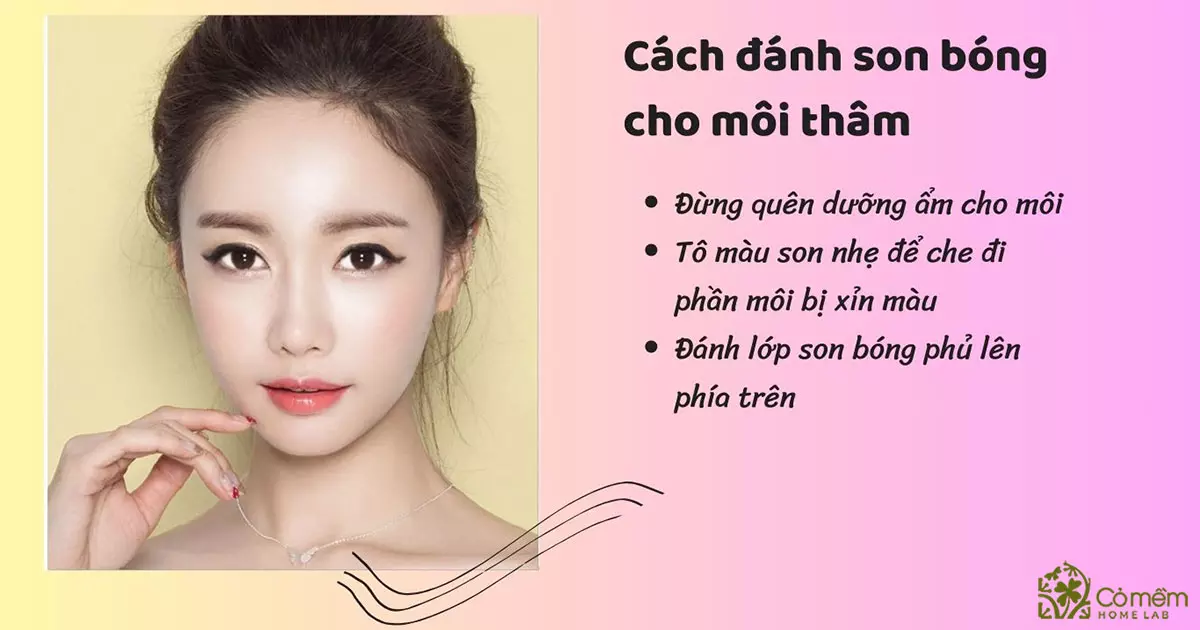 cách đánh son bóng đẹp