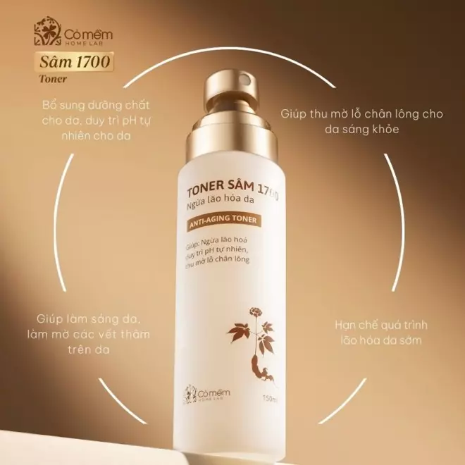 [SET QUÀ TẶNG] Combo 2 Sản Phẩm Làm Sạch Cấp Ẩm Cho Da Sâm 1700